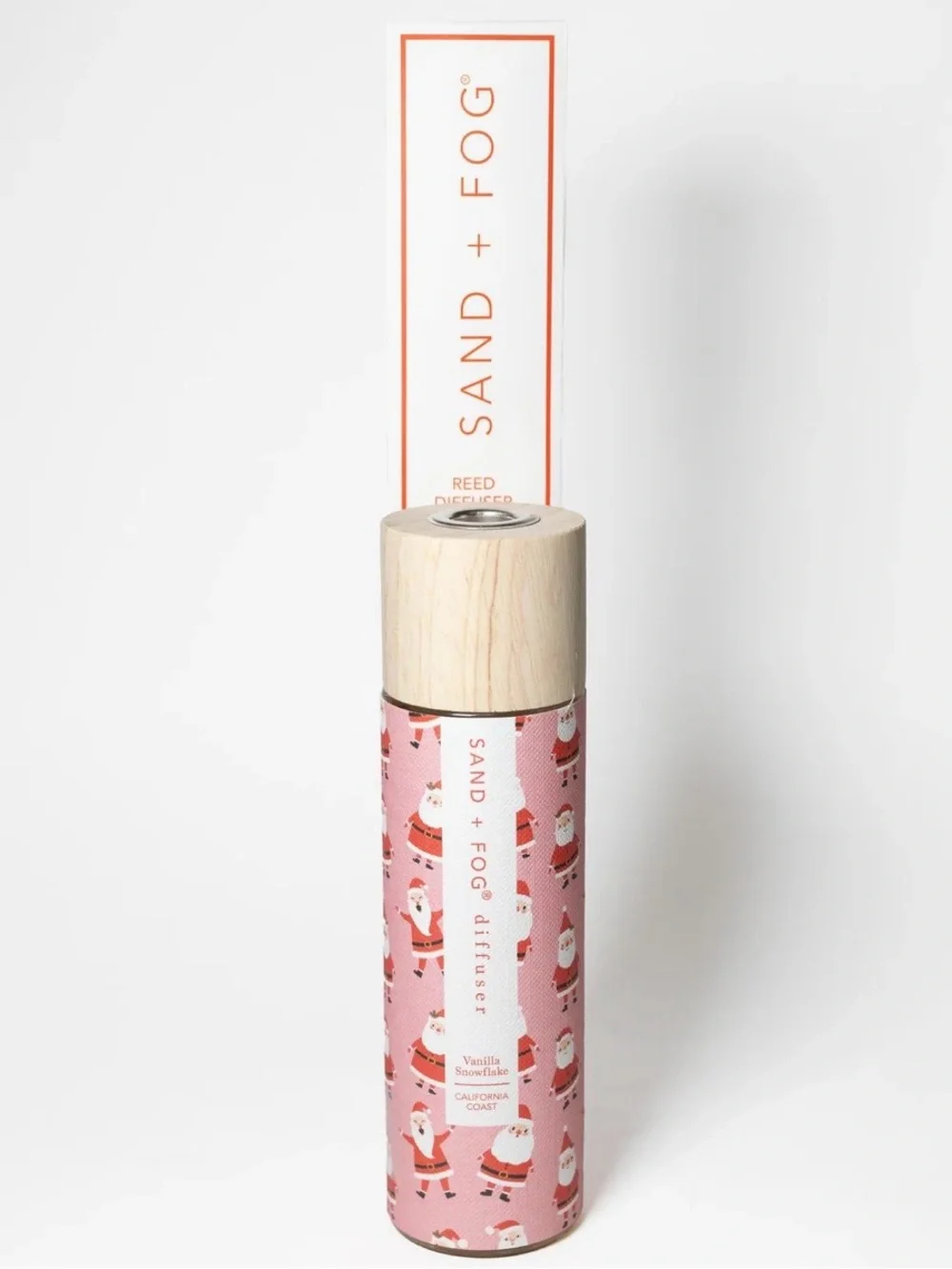 Sand + Fog Vanilla Snowflake Reed Diffuser 100mL Pink Christmas Santa Decor Gift